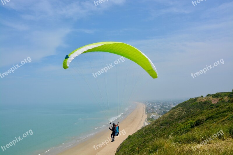 Paragliding Paraglider Take Off Take Off Paragliding Free Flight