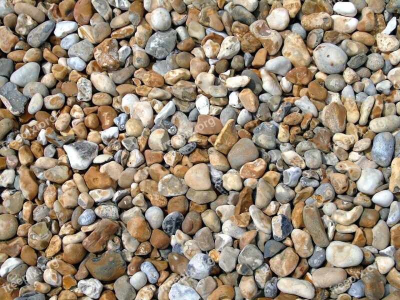 Pebbles Seashore Beach Nature Stone