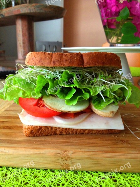 Sandwich Food Dish Snack Dinner