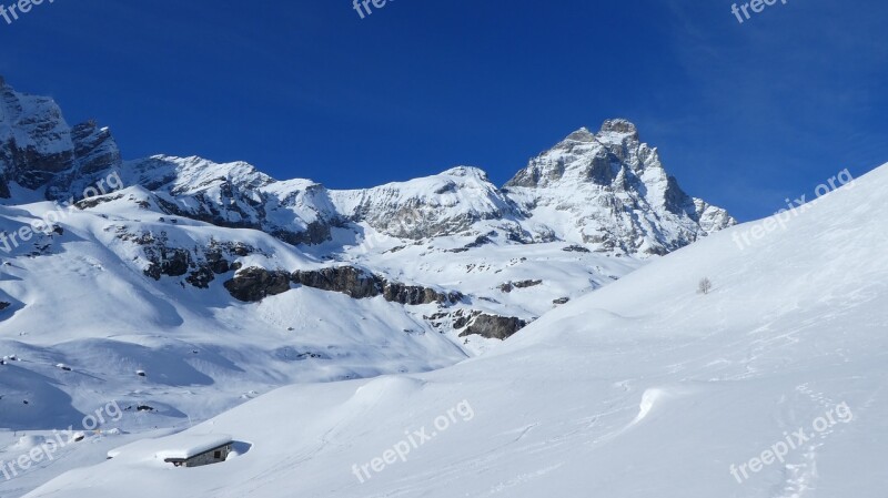 Matterhorn Alps Italy Mountain Snow