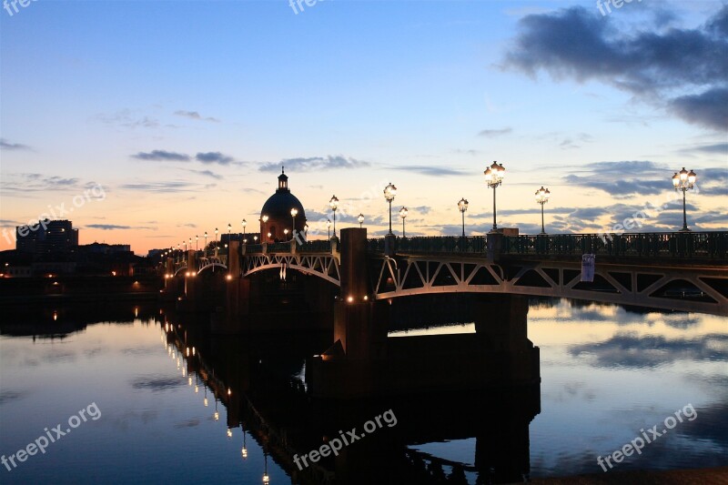 Bridge Toulouse Canal Hautegaronne Landscape