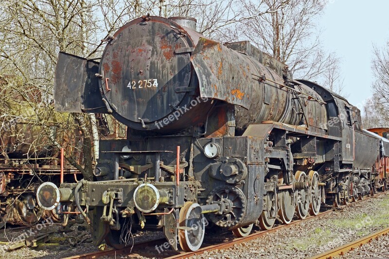 Steam Locomotive Schrottlok Br42 Br 42 Dr