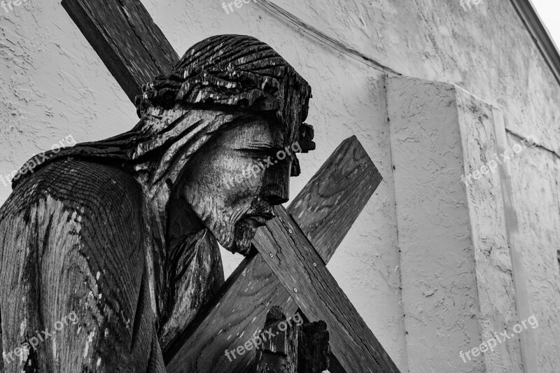 Statue Wooden Religion Sculpture Wood