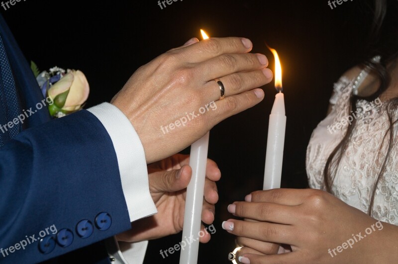 Wedding Marriage Candles Grooms Event