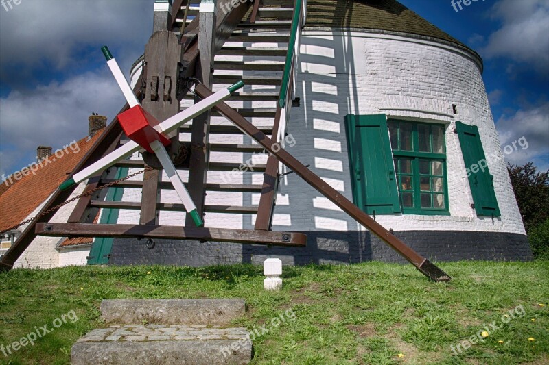 Gistel Mill Historic Mill Wind Mill Mill Blades