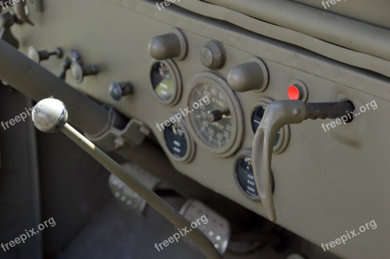 Military Vehicle Army Retro Vintage Jeep