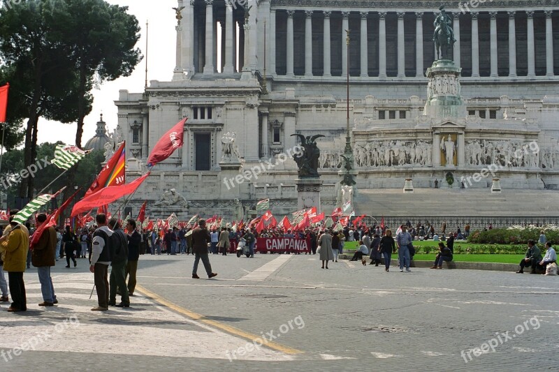 People City Flags Roma Italy