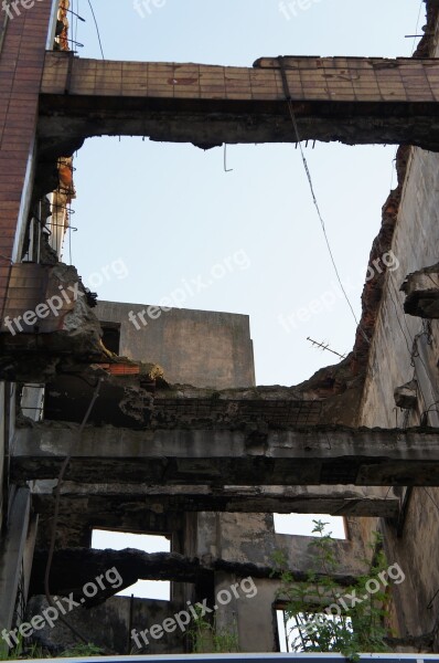 Demolished Building Construction Demolition Destroy