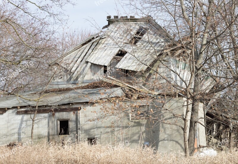 House Abandoned Rural Broken Haunted