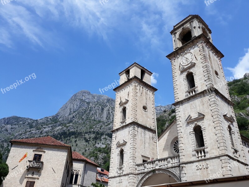 Montenegro Old Kotor Medieval Adriatic