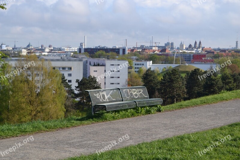 Olympic Park Munich Bavaria Germany Park Bench