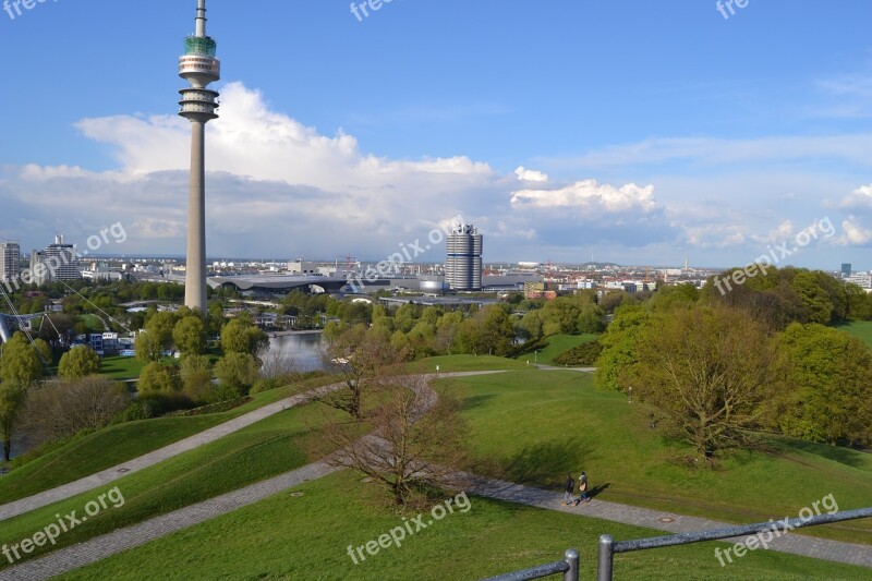 Tv Tower Olympic Park Bavaria Munich Germany