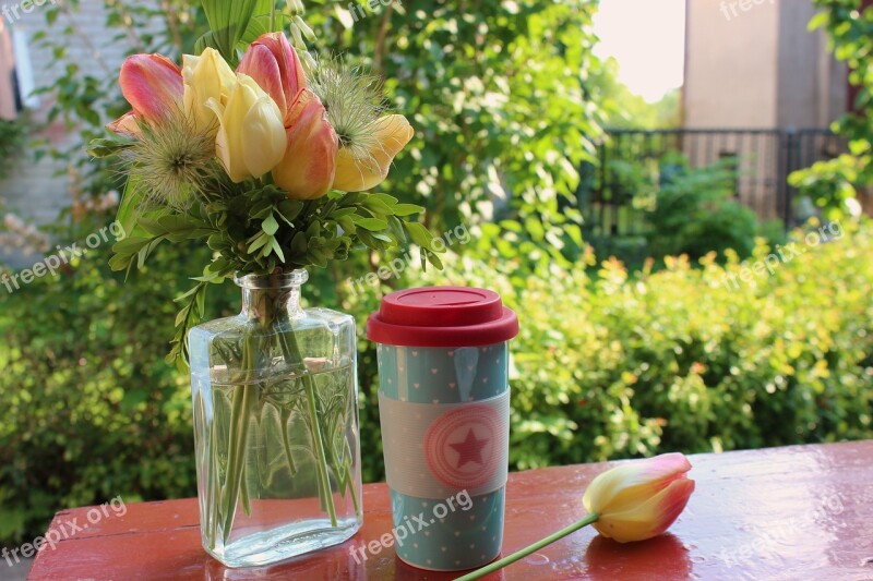 Dining Table Mug Coffee Tea Bouquet