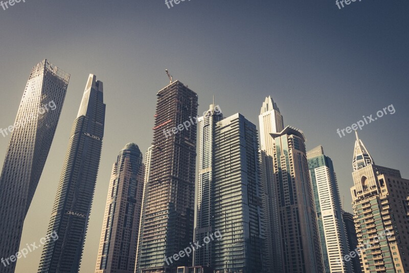 Dubai Skyscrapers The Skyscraper Office Building City