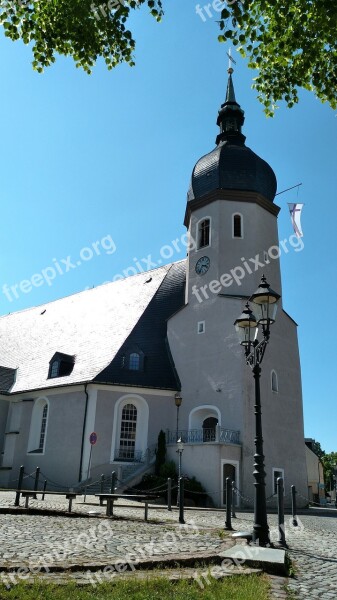 City Church Olbernhau Ore Mountains Seiffen Church