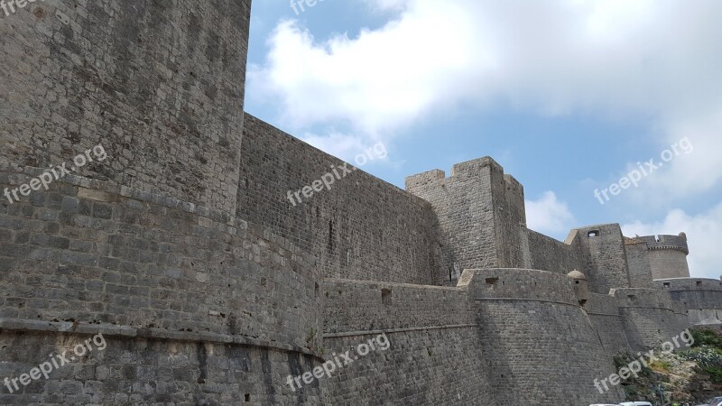 Rampart Dubrovnik Fortress Ramparts Architecture