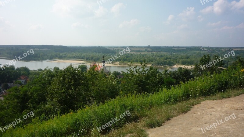 Kazimierz Dolny Poland Europe The Hill Of Three Crosses Landscape