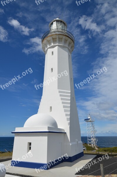 Lighthouse Travel Sky Coast Landscape