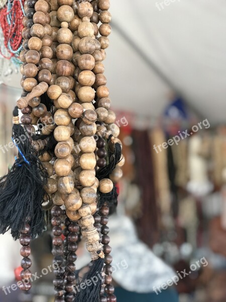 Wooden Beads Tucson Gem Show Strands Brown Jewelry