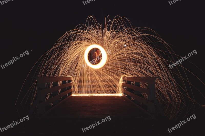 Steel Wool Photography Light Night Steel