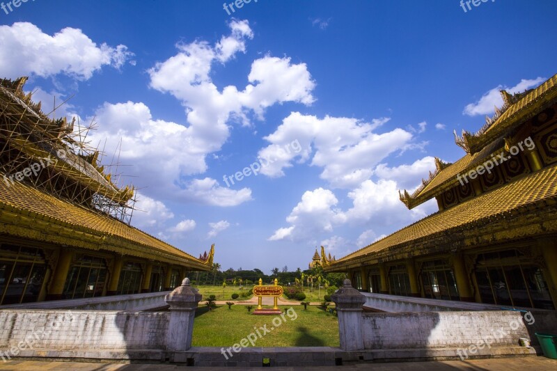 Landmark Myanmar Asia Travel Golden