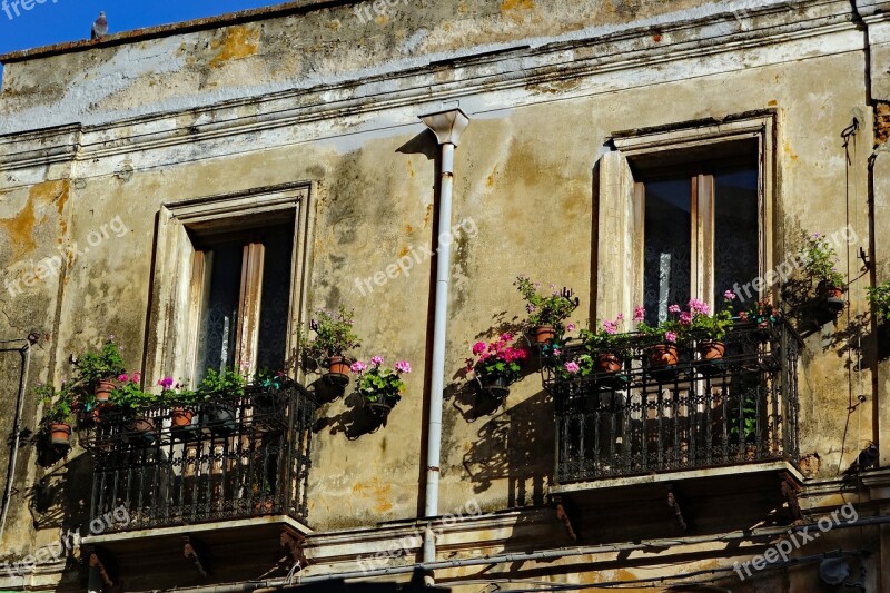 Sardinia Facade Old Window Architecture