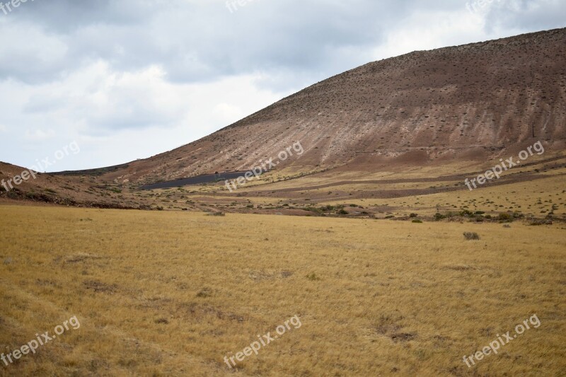 Lanzarote Volcano Prado Canary Islands Landscape