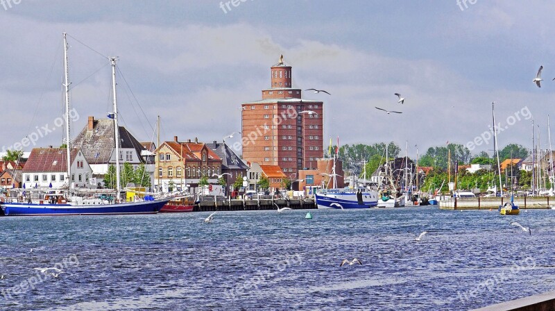 Eckernförde Port Old Store Landmark Baltic Sea