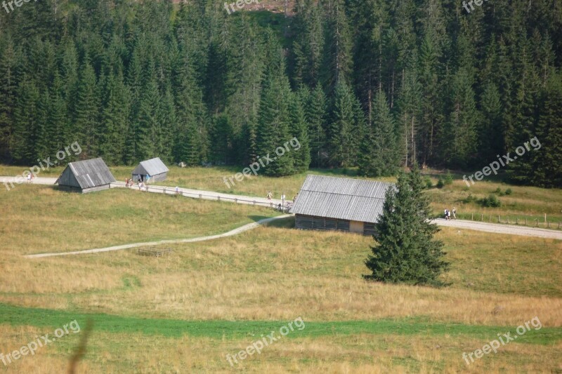 Hut Tatry Poland Mountains Landscape