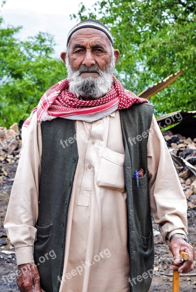 Grandparents Old Man Pakistan Beard Free Photos