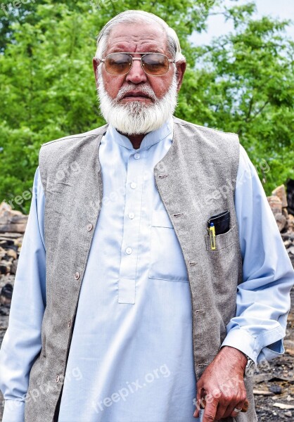 Grandparents Old Man Pakistan Beard Free Photos