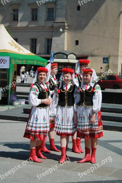 Kids Childhood Folk Costume Ukrainian Folklore Ukraine