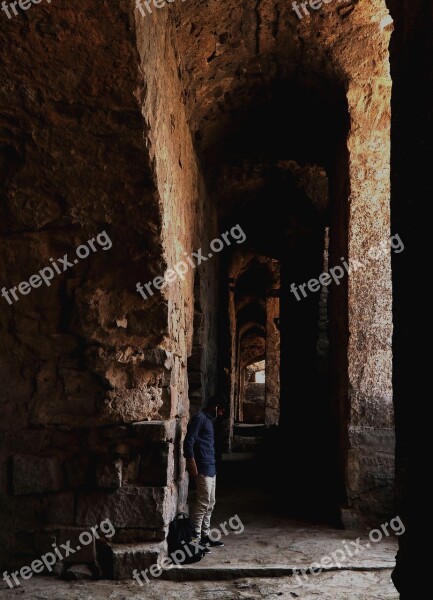 Golconda Fort Architecture Hyderabad India Free Photos