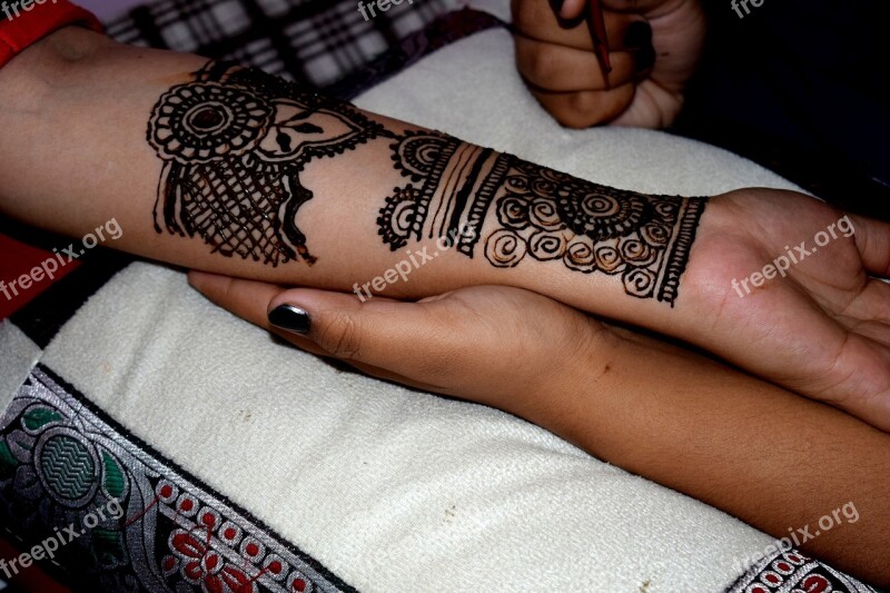 Henna Culture Indian Tattoo Ethnic