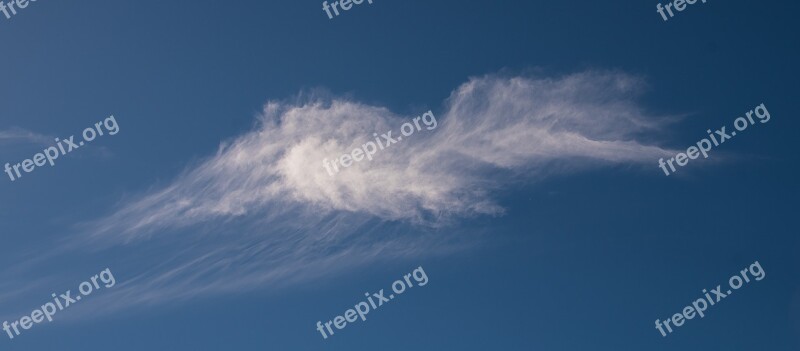 Clouds White Blue Fluffy Delicate