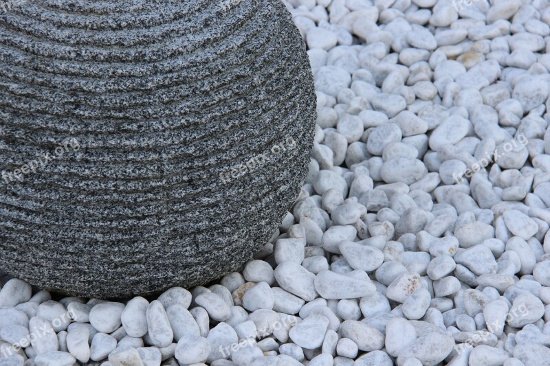 Still Life Pebble Grey Rest White Gravel