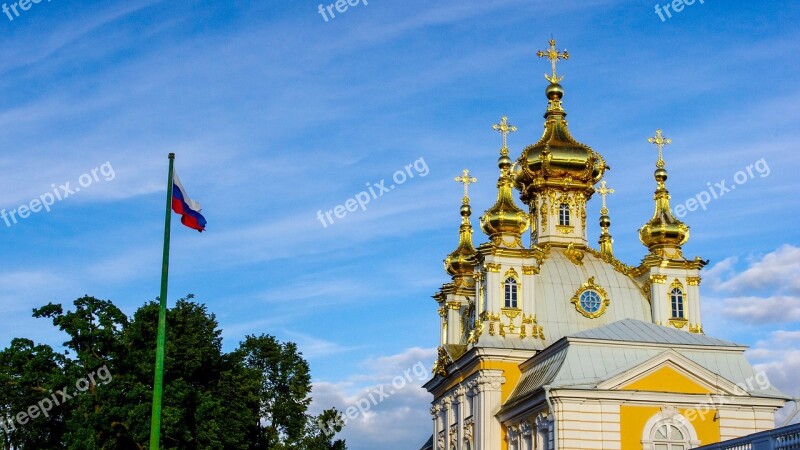 St Petersburg Russia Peterhof Building Free Photos