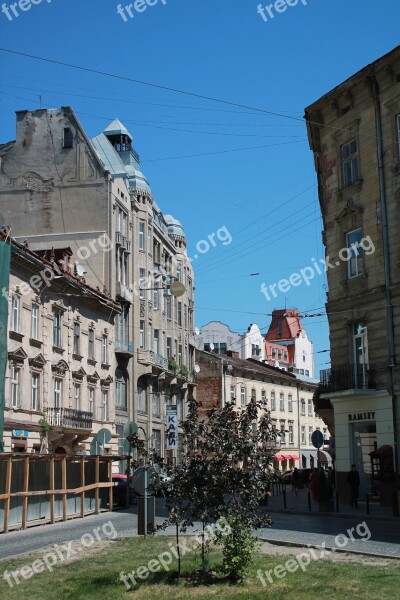 Ukraine Lviv City Centre Hnatiuk Street Old Town