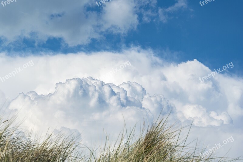 Clouds Lake Nature Sea A Belt Of Dunes