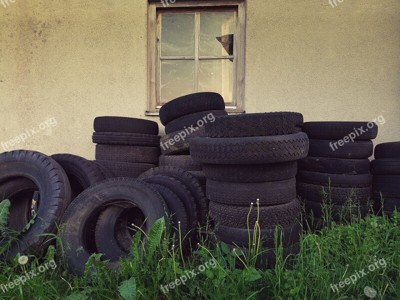 Altreifen Auto Tires Disposal Rubber Environment