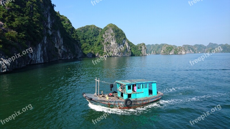 Halong Bay Ship Vietnam Cruise Asia