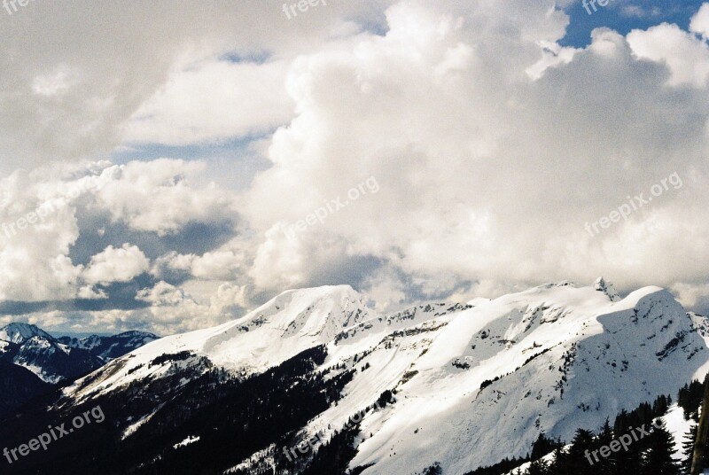 Alps Mountain Snow Winter Swiss