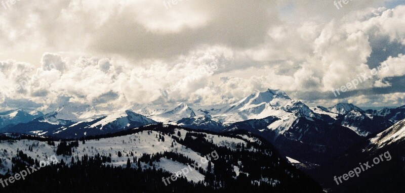 Alps Mountain Snow Winter Swiss