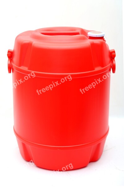 Drum Cylinder Container Red Free Photos