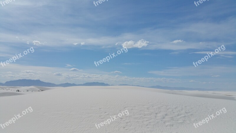 New Mexico Desert Sky Landscape Nature