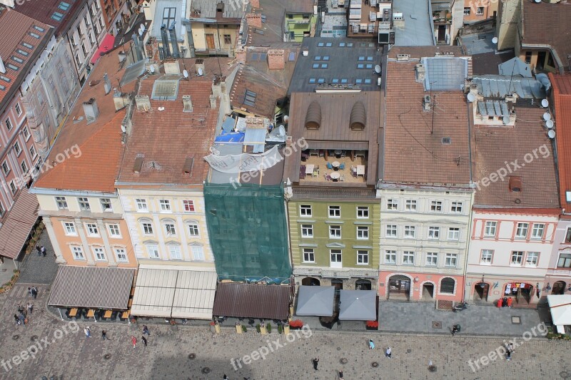 Market Square Ukraine Lviv Old Town City Centre