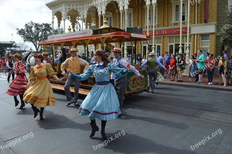 Disney World Main Street Trolley Free Photos