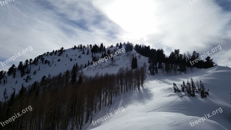 Sun Sky Cloud Winter Snowshoe