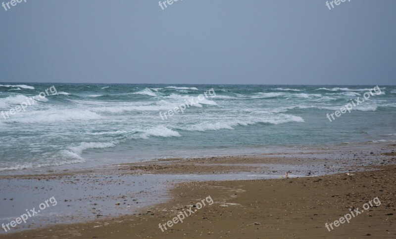 Mediterranean Sea Sand Beach Shore Landscape