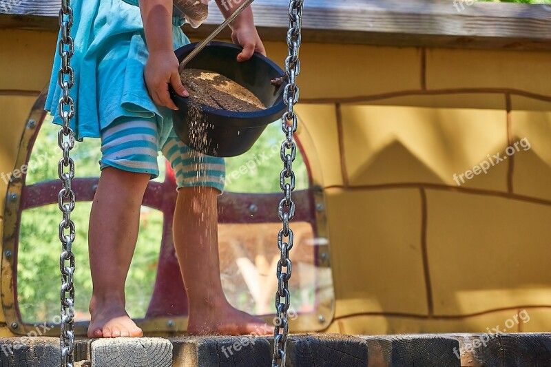 Children Playground Sand Bucket Child